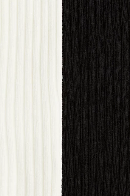 Детские колготки H&M комплект из 2 пар, белые/черные