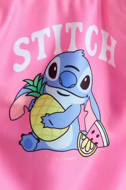 Детский слитный купальник H&M, розовый, Lilo & Stitch