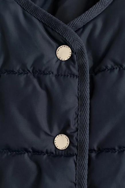 Подростковая стеганая куртка H&M, темно-синяя