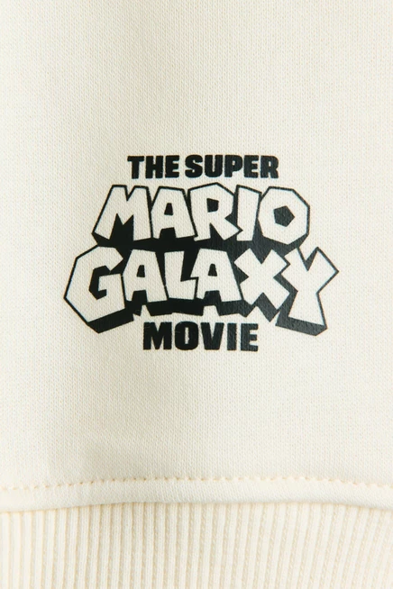 Sweatshirt with Printed Motif cream/super mario