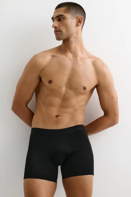 Мужские боксер-брифы H&M 5 шт., с Lycra, тёмно-серые/чёрные