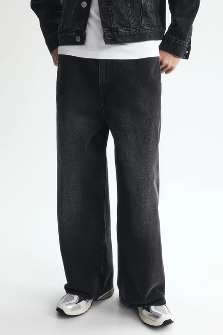 Мужские джинсы H&M Baggy, черные