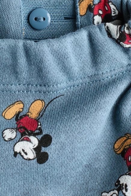 2-Piece Printed Sweatshirt and Joggers Set light dusty blue/mickey mouse