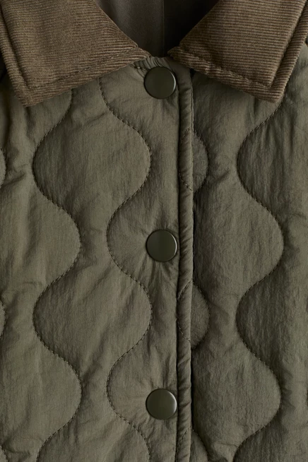 Quilted Jacket khaki green