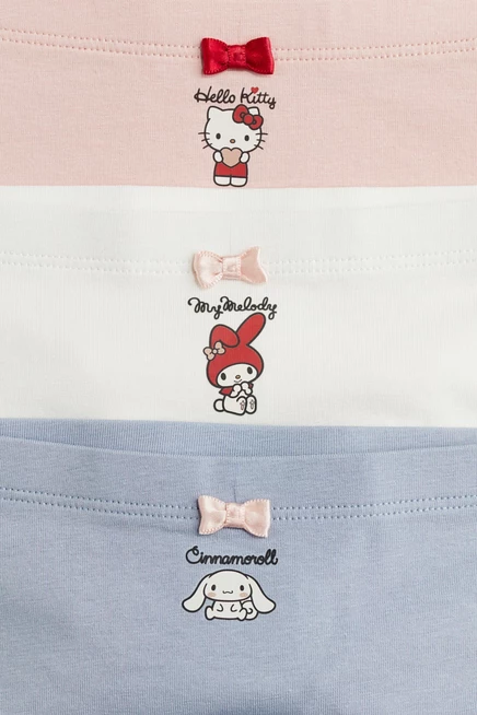 5 упаковок хлопчатобумажных боксерских трусов pink/hello kitty