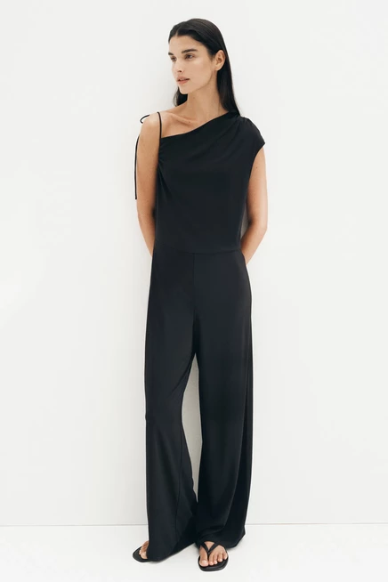 Женский комбинезон H&M, асимметричный, черный