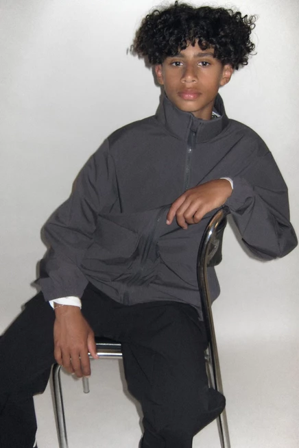 Hooded Softshell Jacket dark gray