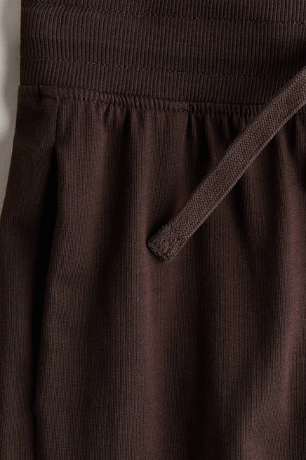Детские хлопковые джоггеры H&M, темно-коричневые