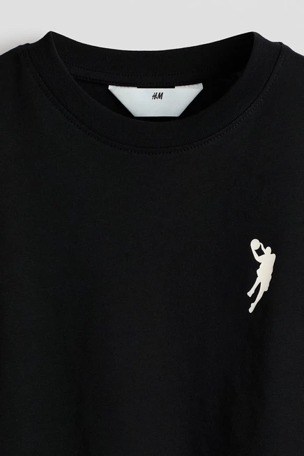 Детские футболки H&M, 5 шт., синие, баскетболисты