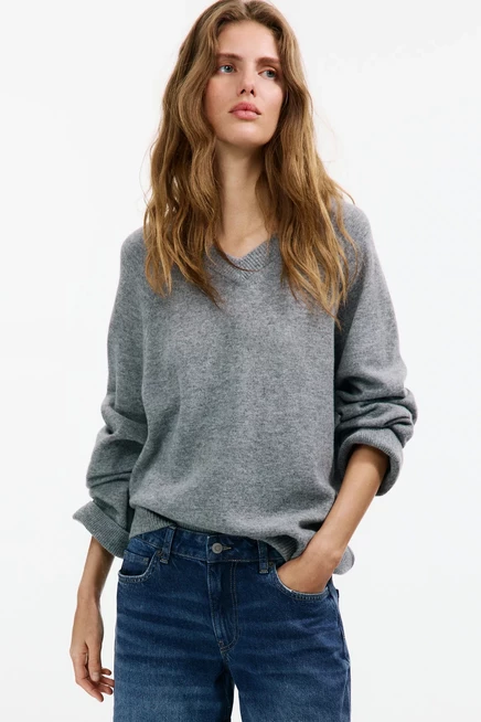 Женские джинсы H&M Baggy низкой посадки, темно-синие