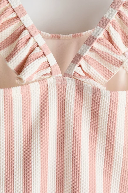 light dusty pink/striped