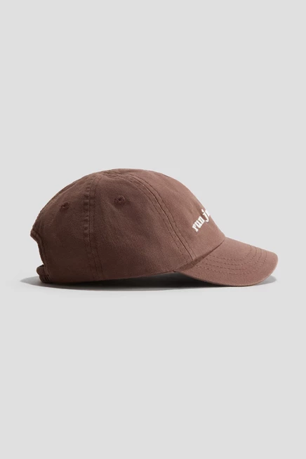 Детская хлопковая кепка H&M, коричневая