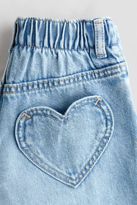 Детские джинсы H&M Loose-Fit Barrel, светло-синие