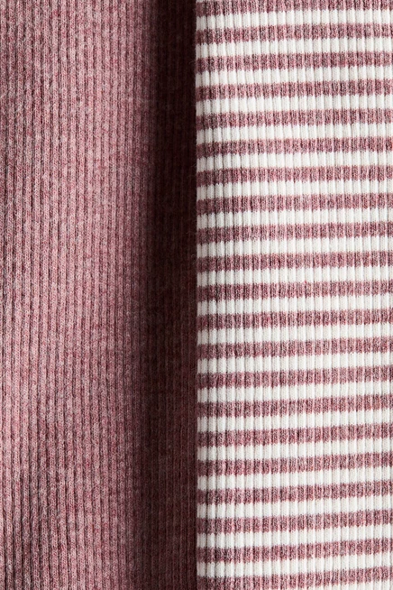 Легинсы для младенцев H&M, 2 пары, пудрово-розовые