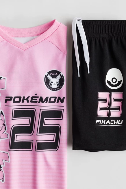Детский спортивный комплект H&M с Pokémon, розовый