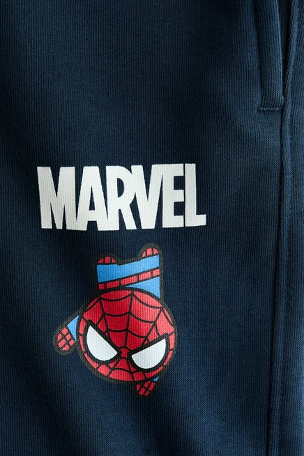 Детские джоггеры H&M с принтом Marvel, темно-синие
