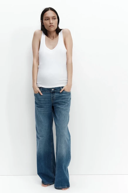 MAMA Wide Jeans denim blue (2)