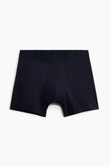 Мужские трусы-боксеры h&m 5 шт, темно-синий/пыльно-голубой