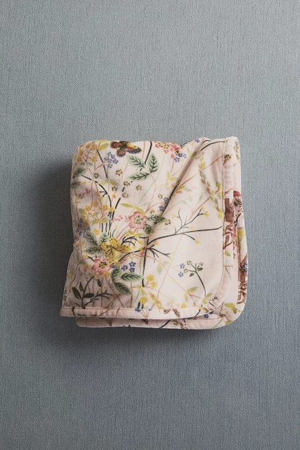 Детский велюровый плед H&M, светло-бежевый, Бэмби