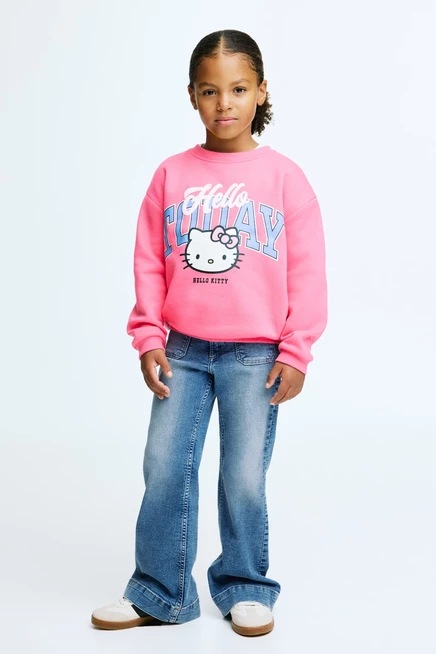 Детский свитшот H&M с принтом Hello Kitty, розовый