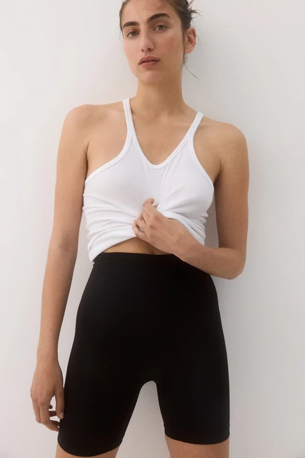 Женские шорты H&M Firm Shape Push-Up, черные