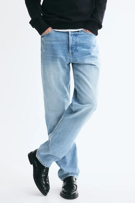 Мужские джинсы H&M Original Straight, светло-синие