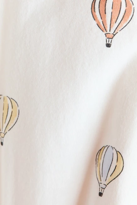Printed Sleep Bag TOG 2.5 cream/hot air balloons
