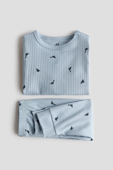 Light blue/dinosaurs