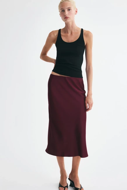 Midi Skirt burgundy