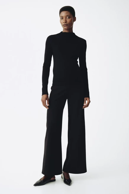 Женские брюки H&M MAMA широкие для беременных, черные
