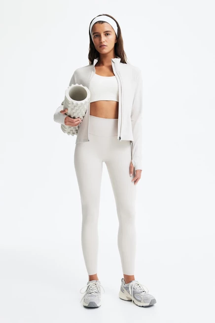 Женские спортивные леггинсы H&M SoftMove, светло-тауп
