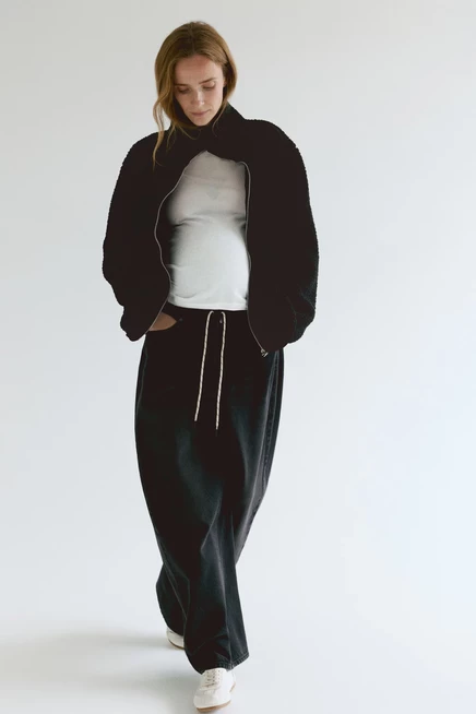 MAMA Before & After Babywearing Fleece Jacket black
