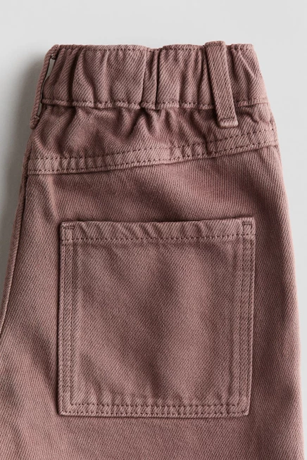 Детские джинсовые шорты H&M до колена, коричневые