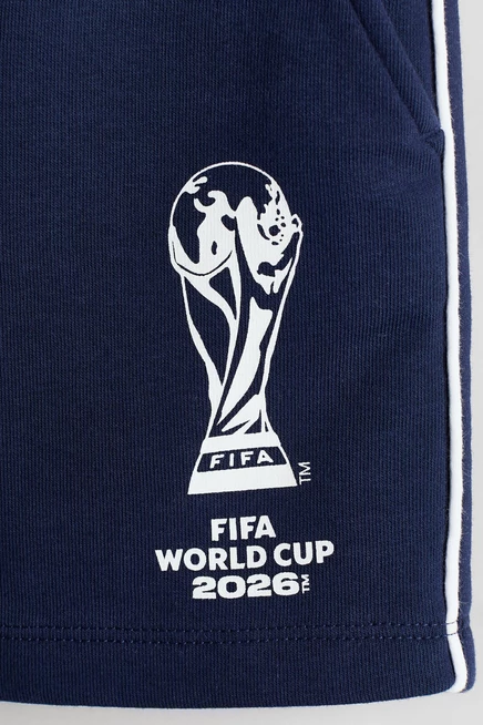Детские спортивные шорты H&M FIFA 2026, тёмно-синие