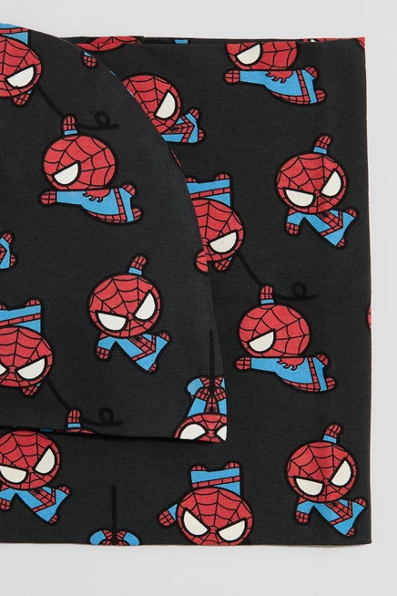 Детский комплект H&M шапка и снуд, тёмно-серый с Spider-Man