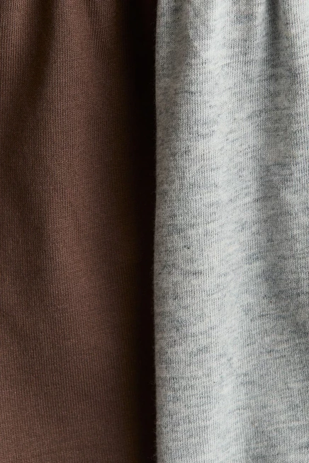 Детские шорты H&M, 2 пары, коричневые и светло-серые