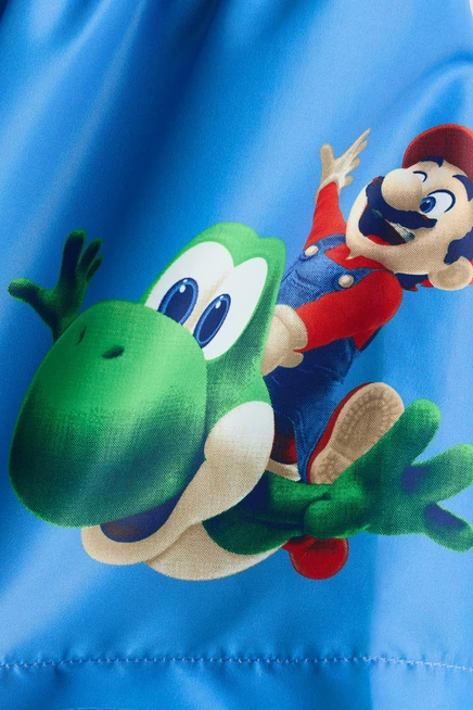 Детские шорты для плавания H&M, Super Mario, синие