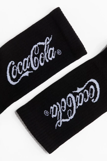 Motif-detail Socks black/coca-cola
