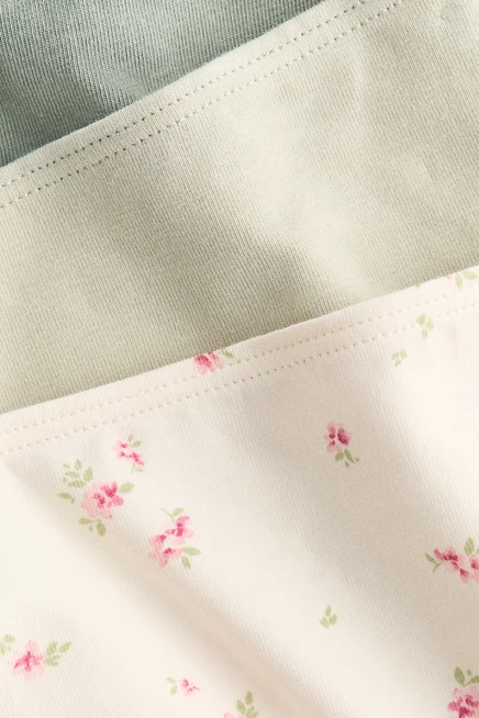 dusty green/light beige floral