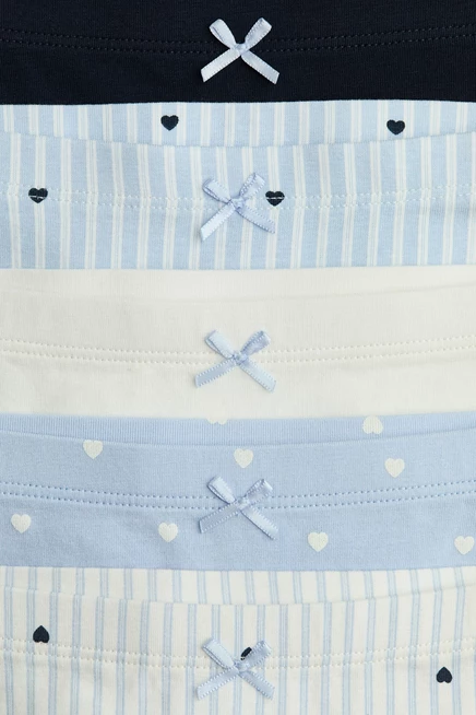 Боксерские трусы в упаковке из 5 штук blue/hearts