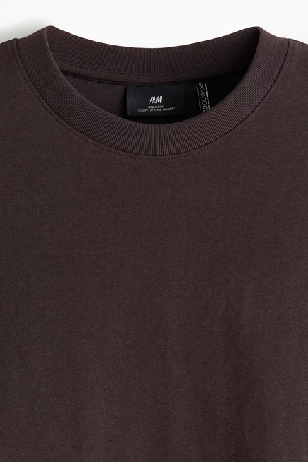 Мужская футболка H&M COOLMAX, темно-коричневая