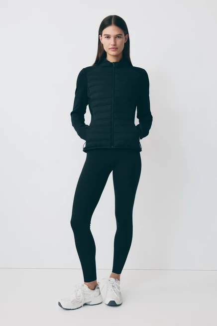 Женская утепленная гибридная куртка H&M ThermoMove™, черная
