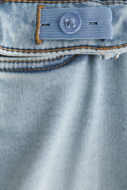 Детские расклешенные джинсы H&M, светло-голубые