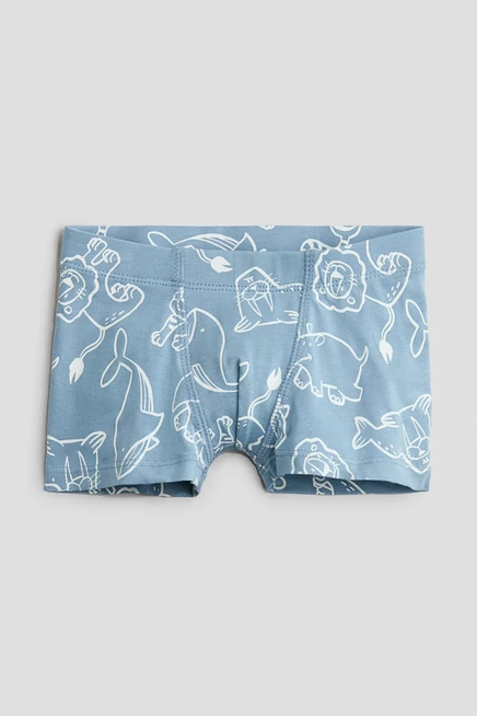 Боксерские трусы в упаковке из 5 штук navy blue/animals