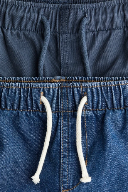 Комплект из 2 детских джоггеров H&M, джинсовый и твиловый