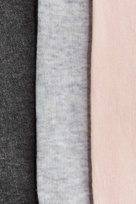 Набор детских колготок H&M 3 шт., серо-розовые