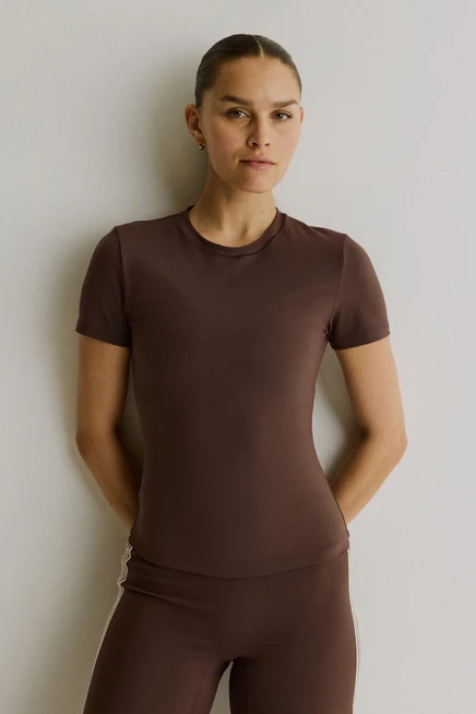Женский топ H&M для йоги SoftMove, шоколадный