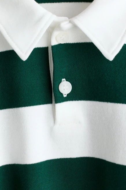 Cotton Rugby Shirt white/striped