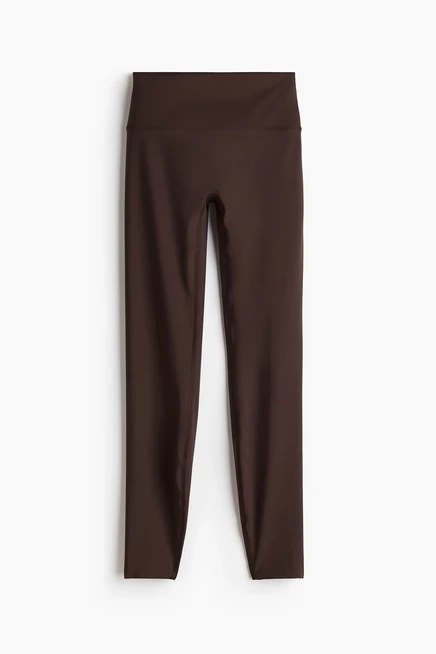 Женские спортивные леггинсы H&M с DryMove™, коричневые