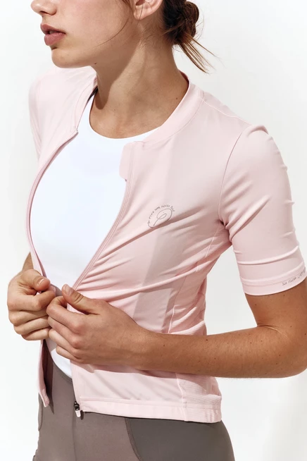 Женская велофутболка H&M DryMove, светло-розовая